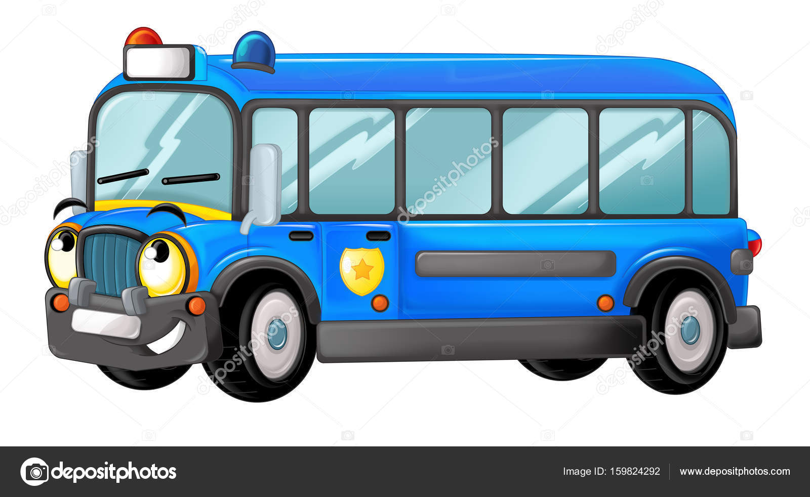 Cartoon funny looking police bus Stock Photo by ©illustrator_hft 159824292 Cartoon funny looking police bus Stock Photo by ©illustrator_hft 159824292