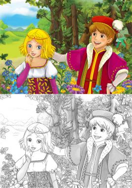 şirin royal çift üzerinde çayır çekici 