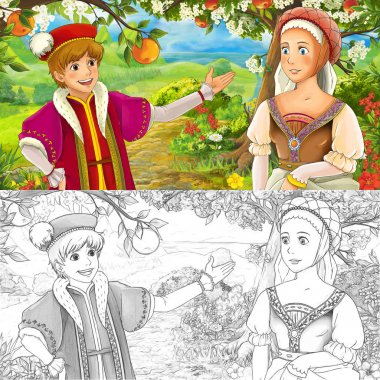 Prens ve çayır çekici kız