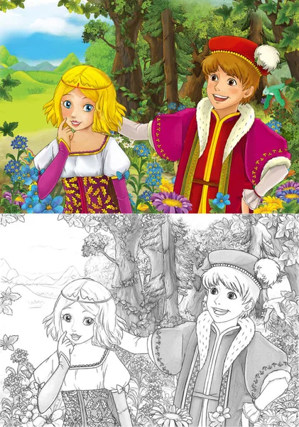 şirin royal çift üzerinde çayır çekici 