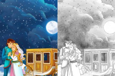 Arabayı yakınındaki Royal evli çift