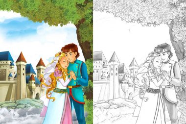 şirin Prenses ve Prens castle yakınındaki ormanda 