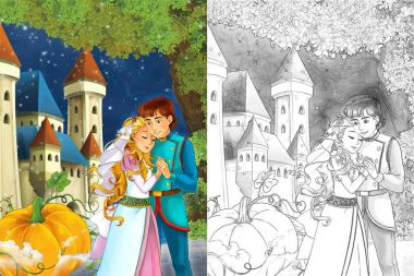 şirin Prenses ve Prens castle yakınındaki ormanda 