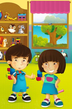 Çocuklarda bazı anaokulu ve gardırop 