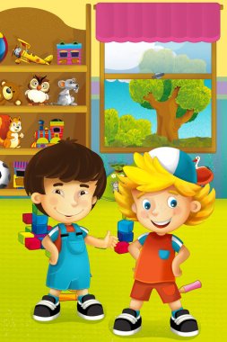 Çocuklarda bazı anaokulu ve gardırop 