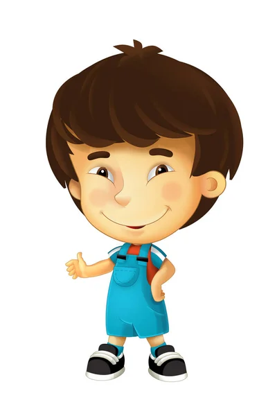 Cartoon happy and funny chinese boy — Stock Photo, Image