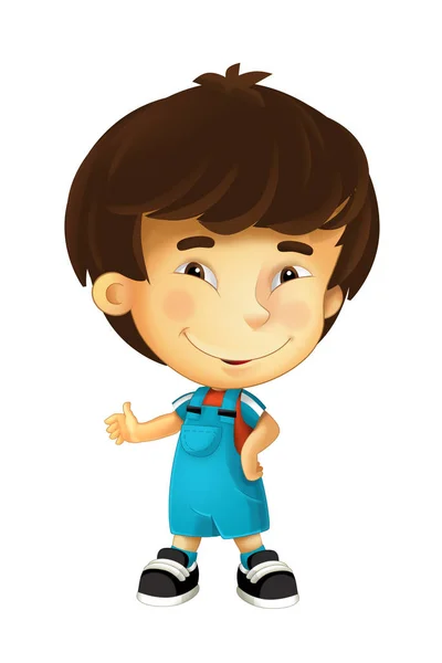 Cartoon happy and funny chinese boy — Stock Photo, Image