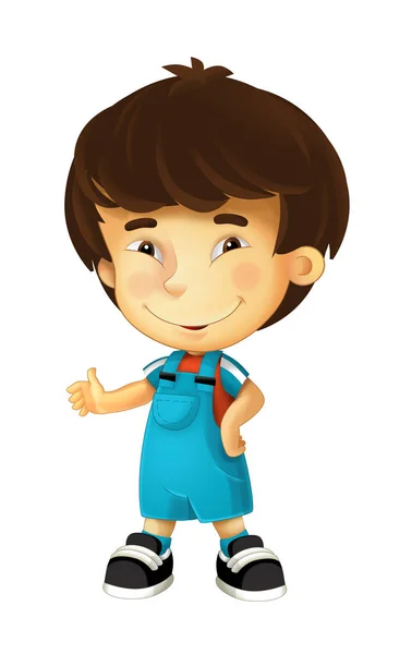 Cartoon happy and funny chinese boy — Stock Photo, Image