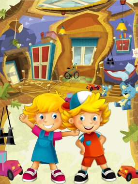 mutlu çocuk ve kız çocuk odası