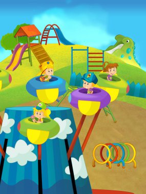 eğlenceli bir oyun olan çizgi film çocuk