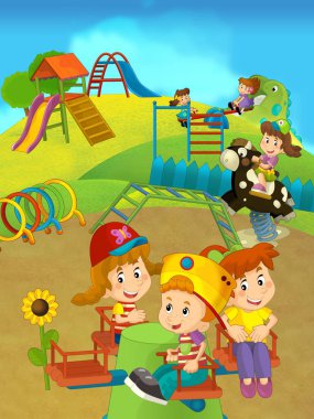 eğlenceli bir oyun olan çizgi film çocuk