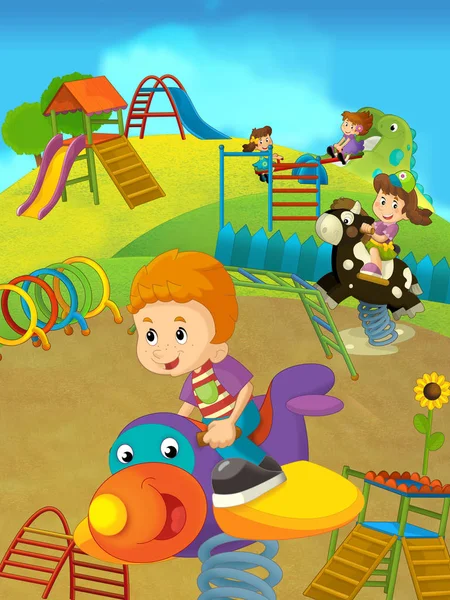 eğlenceli bir oyun olan çizgi film çocuk