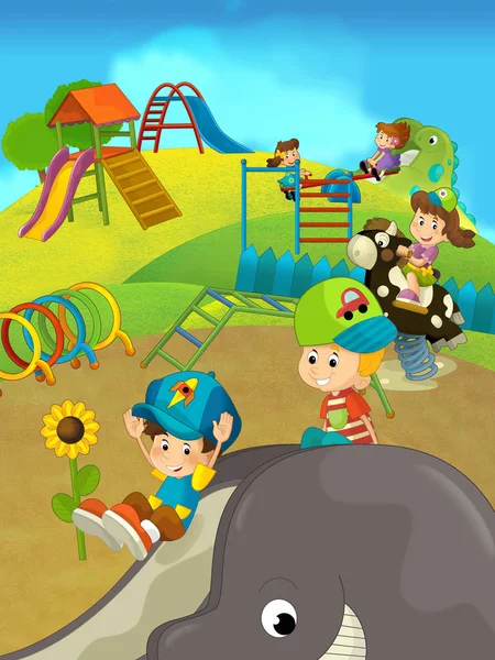 eğlenceli bir oyun olan çizgi film çocuk