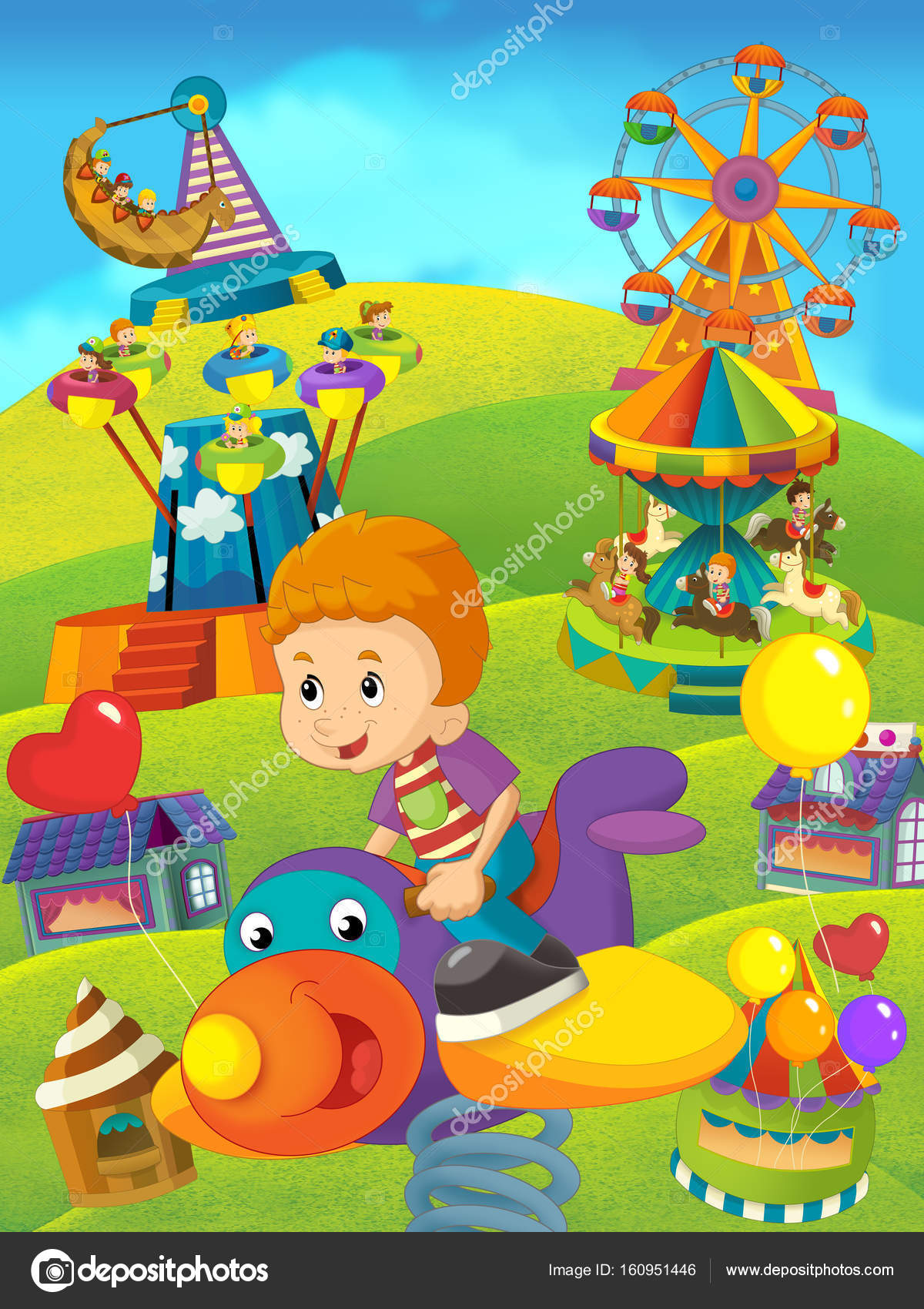 illustrator_hft #160951446 द्वारा कार्टून बच्चे