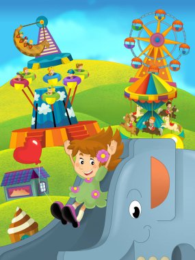 eğlenceli bir oyun olan çizgi film çocuk