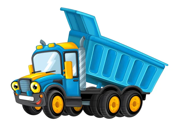 Karikatür mutlu kargo kamyon