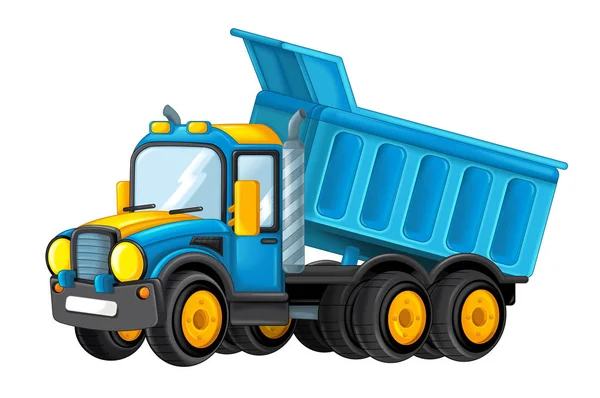 Cartone animato camion carico felice — Foto Stock