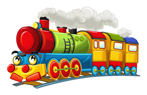 Мультфильм смешно выглядит паровоз
  