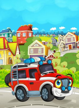 şehrin içinden sürüş yol kamyondan