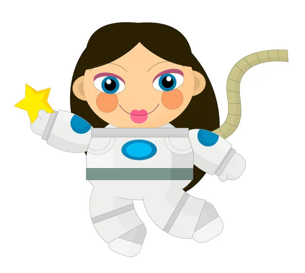 Cartoon character - astronaut — Stock Photo, Image