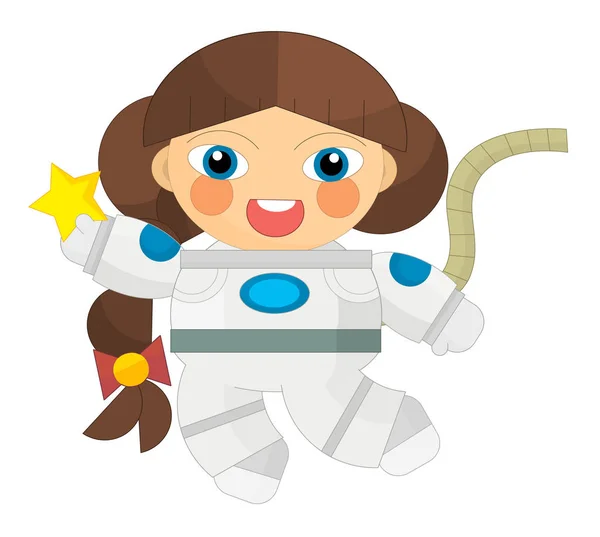Cartoon character - astronaut — Stock Photo, Image