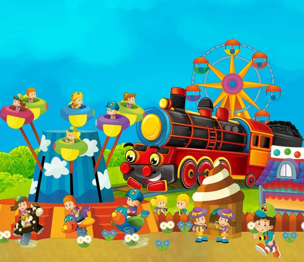 lunapark - buharlı tren ile eğlence parkı