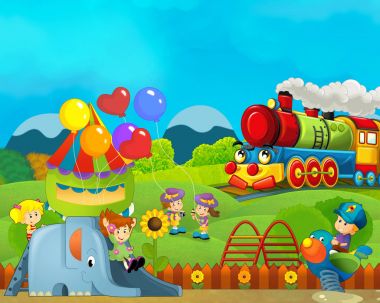 lunapark - buharlı tren ile eğlence parkı