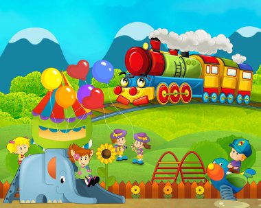 lunapark - buharlı tren ile eğlence parkı