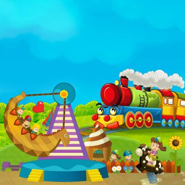 lunapark - buharlı tren ile eğlence parkı