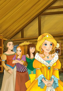 Büyücü ya da Prenses eski geleneksel mutfak