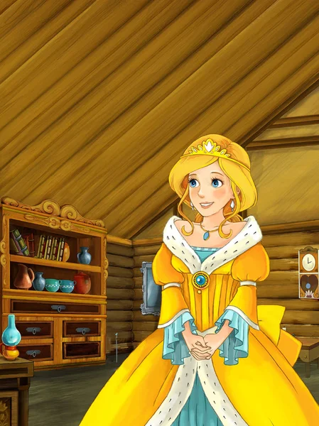 Prenses veya büyücü eski geleneksel mutfak