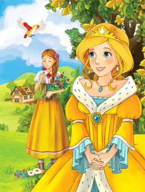 Prenses etrafa ormandaki