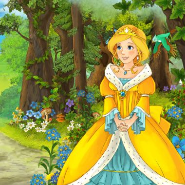 Prenses etrafa ormandaki