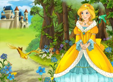 Prenses etrafa ormandaki