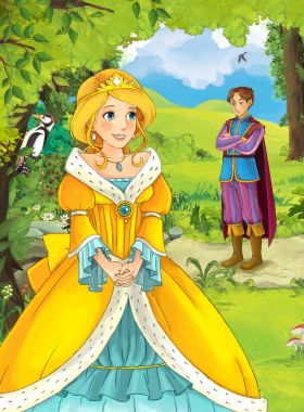 Prens ve prensler ormanda seyahat