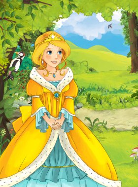 Prenses etrafa ormandaki