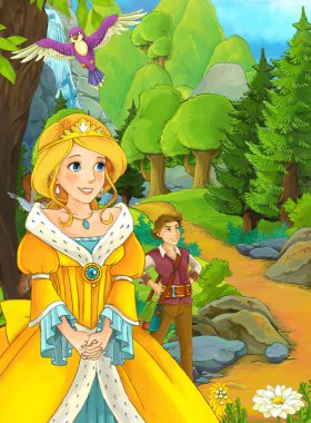 Prens ve prensler ormanda seyahat