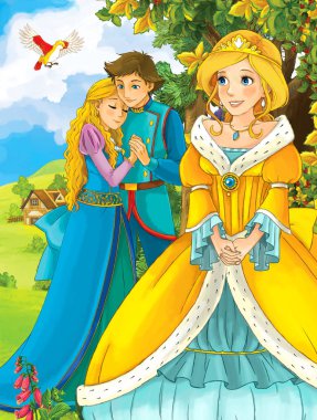 Kız önünde seven çift ayakta