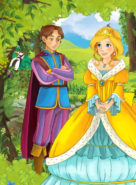 Prens ve prensler ormanda seyahat