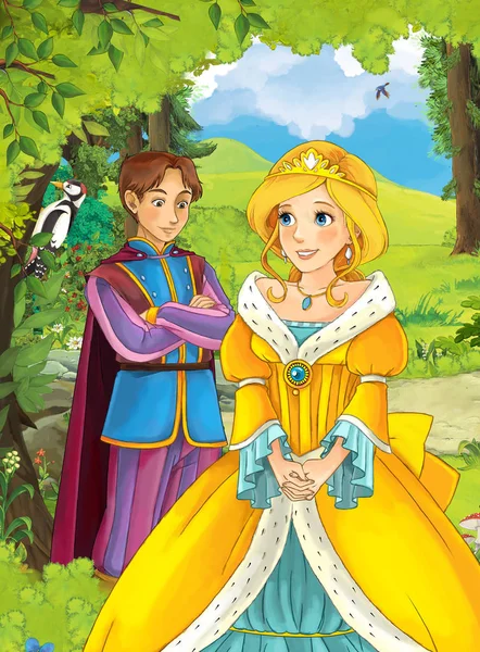 Prens ve prensler ormanda seyahat