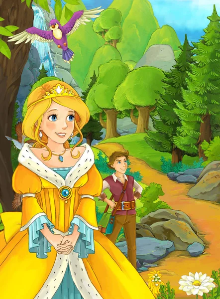 Prens ve prensler ormanda seyahat