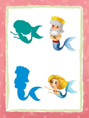 eşleştirme oyunu renkli şekiller ile çizgi film