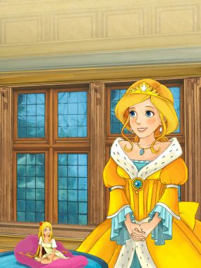 Elf kızı ve normal boyutu kadın 