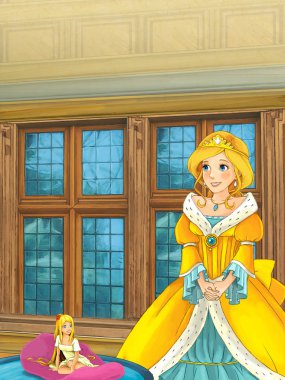 Elf kızı ve normal boyutu kadın 