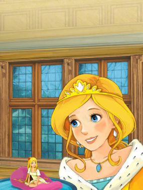 Elf kızı ve normal boyutu kadın 