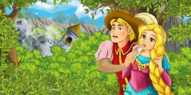 Kale kule - Prens ve Prenses ormanda  