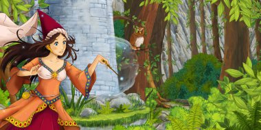 Prenses kale tower yakınındaki ormanda 