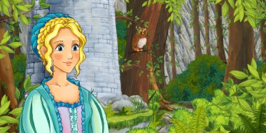 Prenses kale tower yakınındaki ormanda