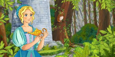 Prenses kale tower yakınındaki ormanda