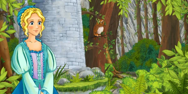 Prenses kale tower yakınındaki ormanda